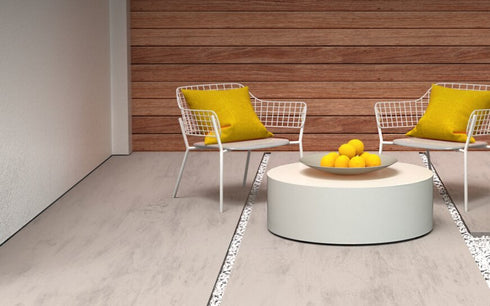 Blinde Design Circ L1 Concrete Coffee Table - Natural Finish - BLD.1.T.CIR.L1.NA